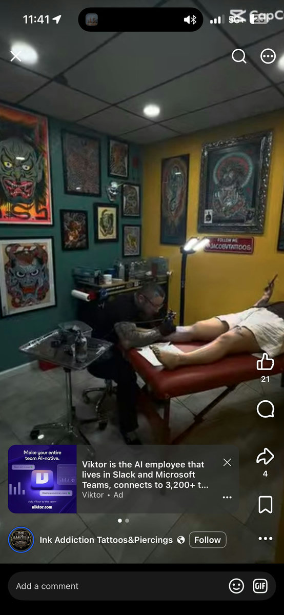 Artist working at Ink Addiction Tattoo